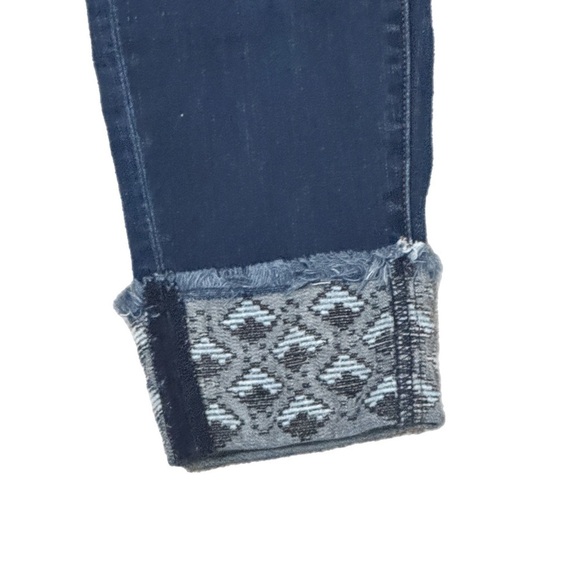 LOFT Dark Blue Jeans with Embroidered Hem Size 10/30 - Picture 2 of 5
